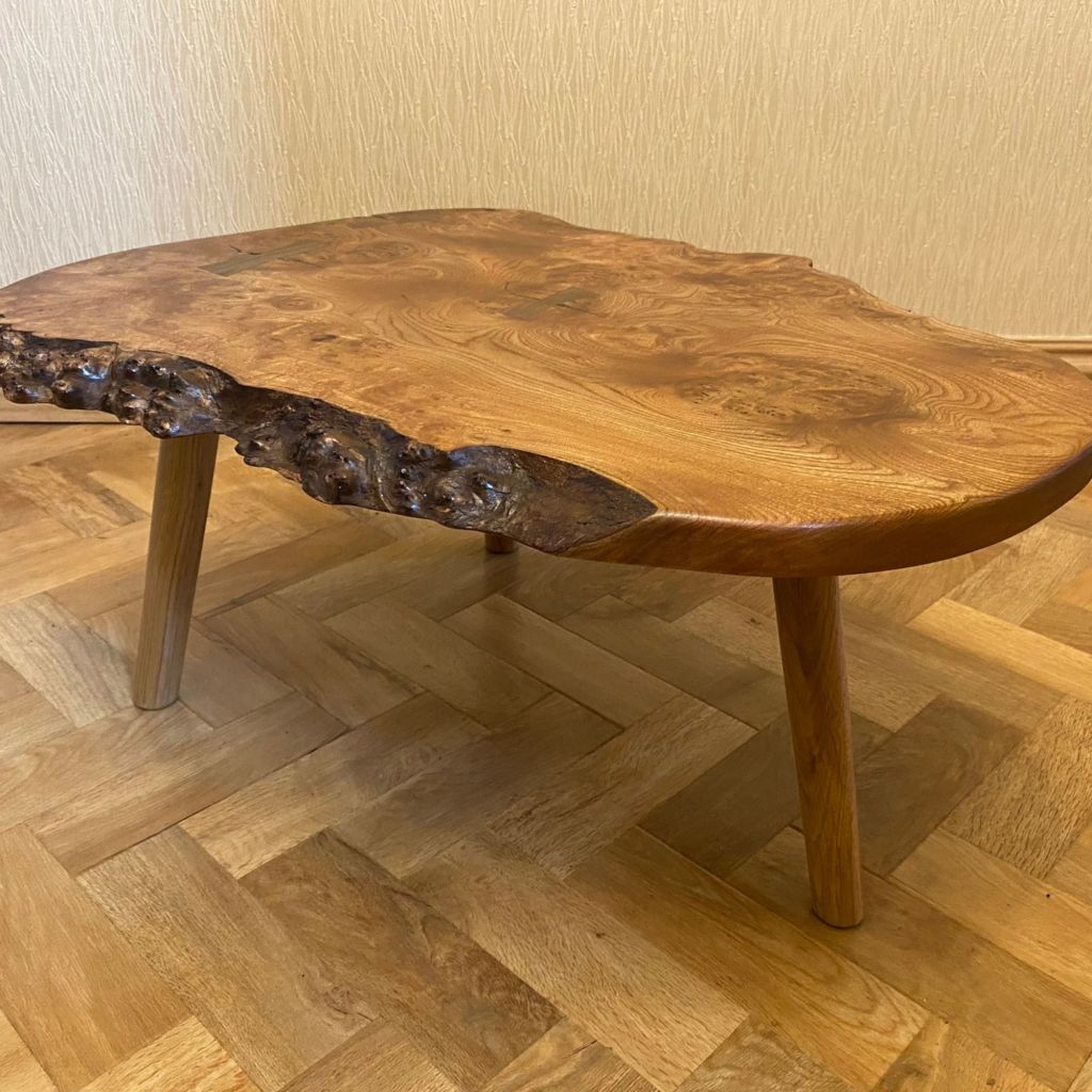 Live Edge oak coffee table by Sam Alton Woodwork 