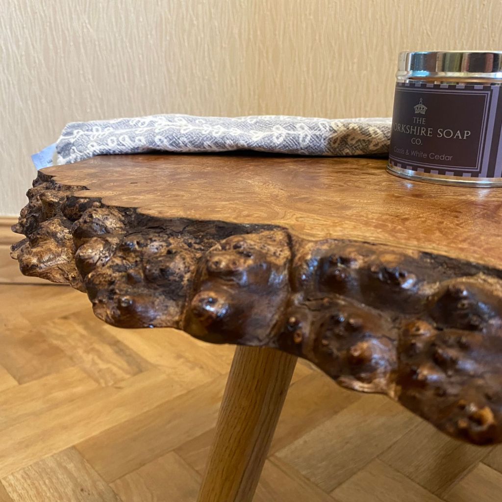Live Edge oak coffee table by Sam Alton Woodwork 