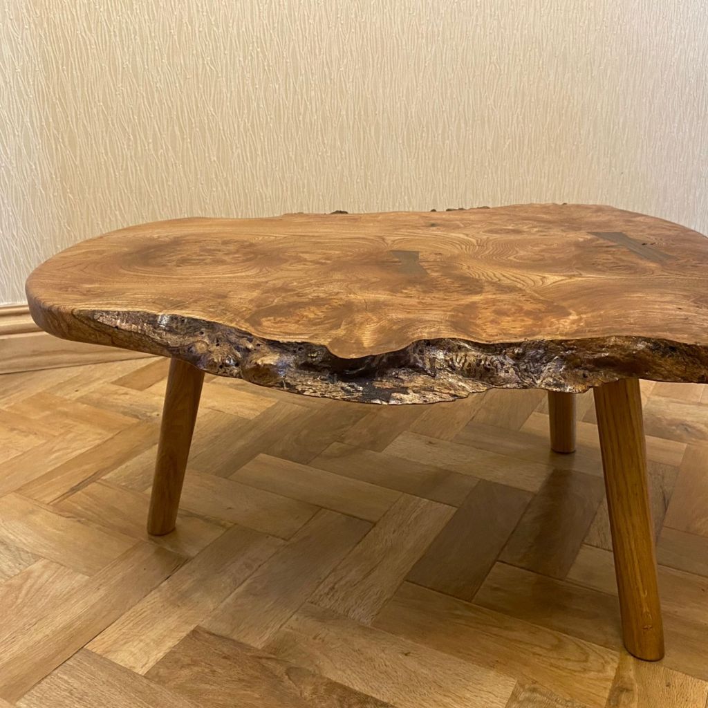 Live Edge oak coffee table by Sam Alton Woodwork 