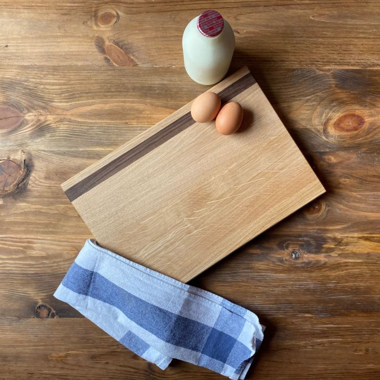 Sam Alton Woodwork Personalised Engraved Chopping Boards Oak and Walnut