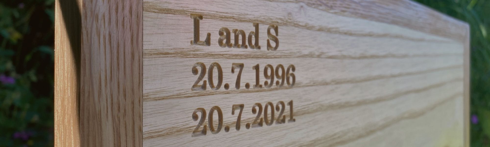 Sam Alton Woodwork Jewellery Boxes engraved with ash 