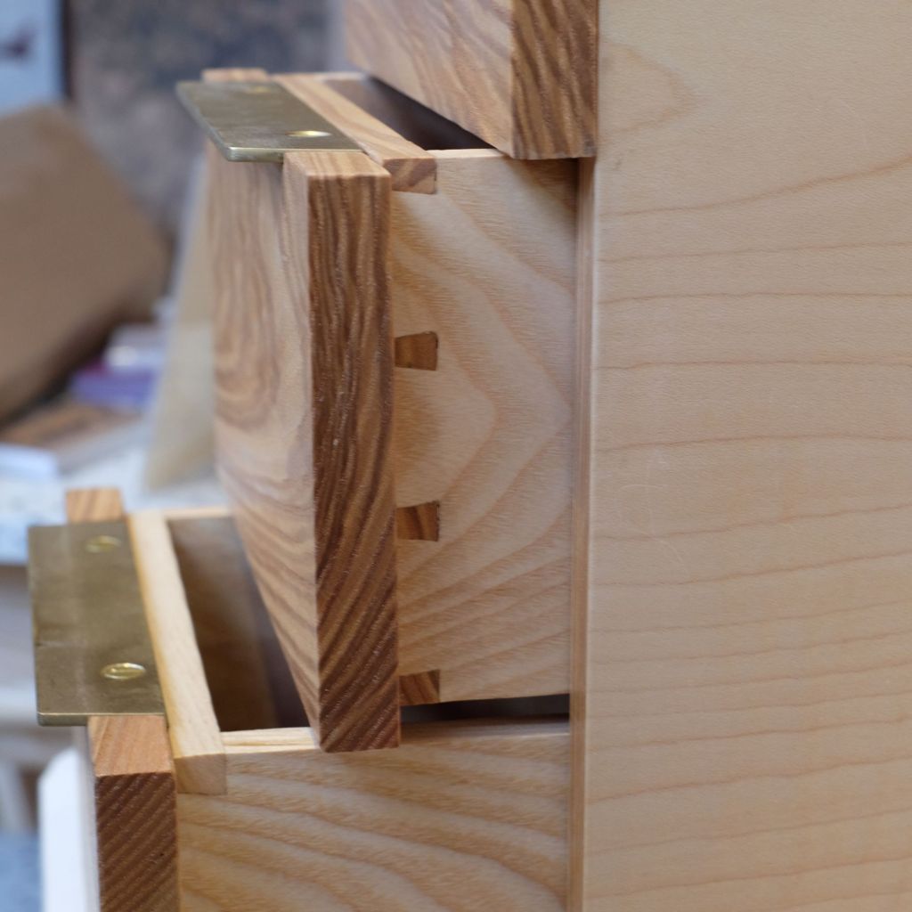 Sam Alton Full Portfolio Curved Veneer Jewellery Box Drawers 