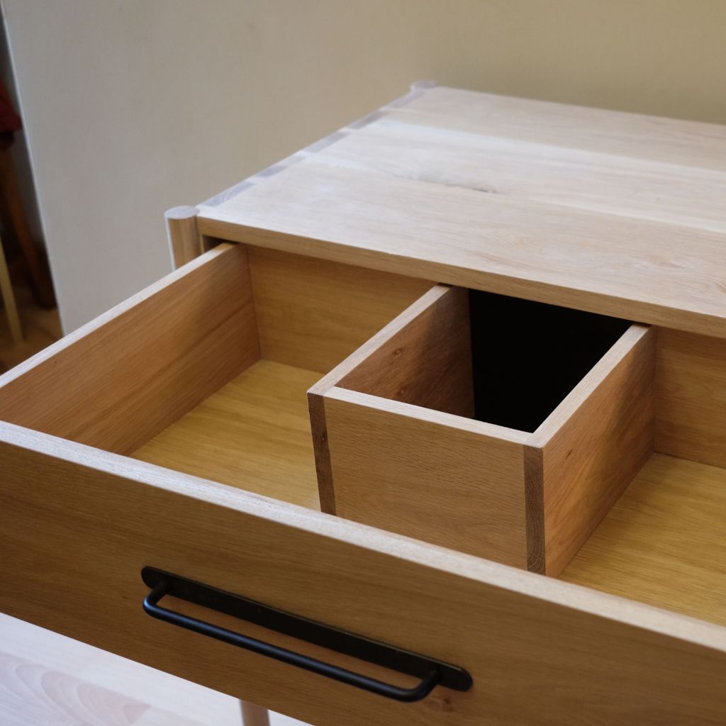 Sam Alton Woodwork Derbyshire Vanity Cabinet ready for pipe-work internal 